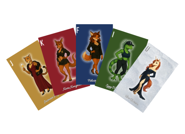 LaddersUp Animals Edition character cards